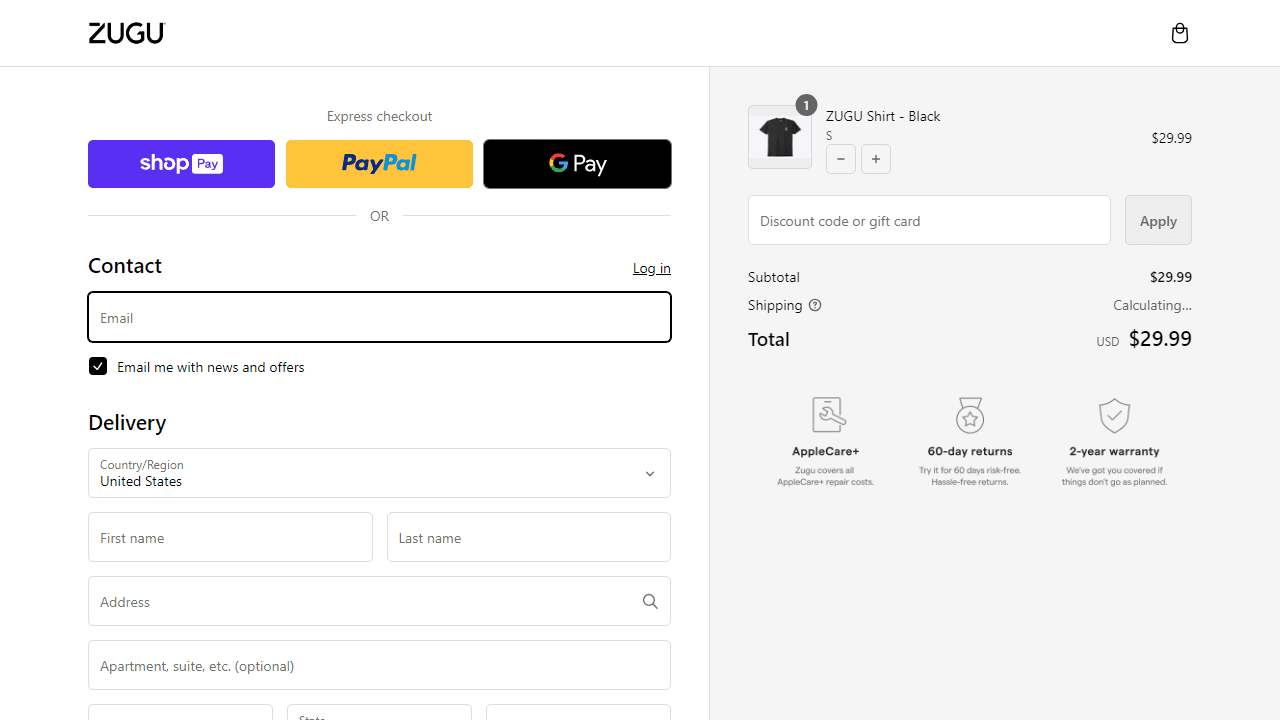 How to apply Zugu Case coupon code